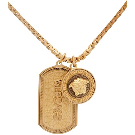 versace dog tag fake|Versace dog tag necklace.